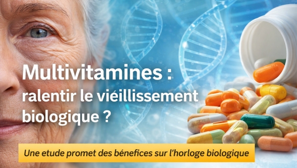 Multivitamines et vieillissement : un complément quotidien pourrait ralentir l’horloge biologique