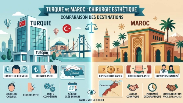  Turquie vs Maroc pour la chirurgie esthétique 
